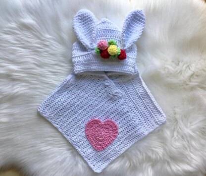 Baby Bunny Panda Unicorn Poncho N 408