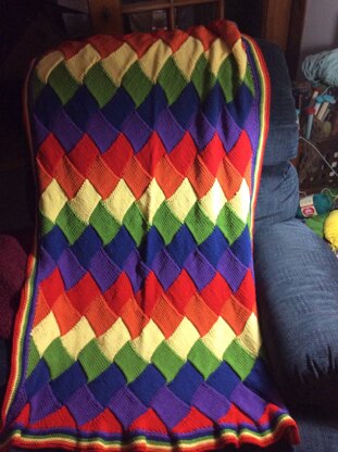 Charlie's Rainbow Crib Blanket