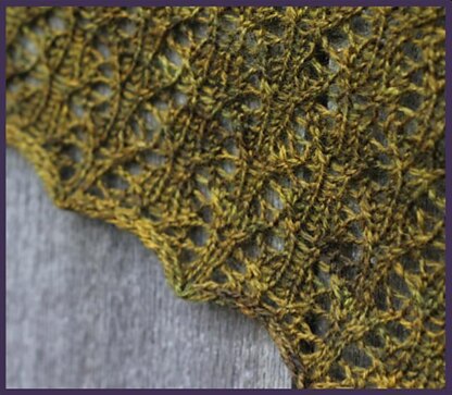 Mossy Bark Shawlette