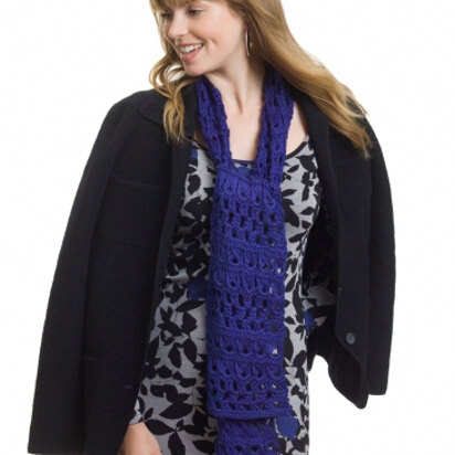 Broomstick Lace Scarf, Stole or Throw in Caron Simply Soft - Downloadable PDF