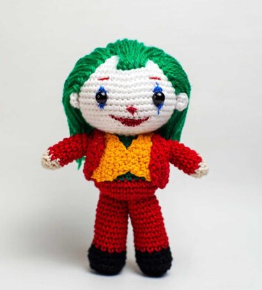 Joker Joaquin Phoenix amigurumi crochet pattern