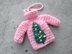 Pink sweater ornament