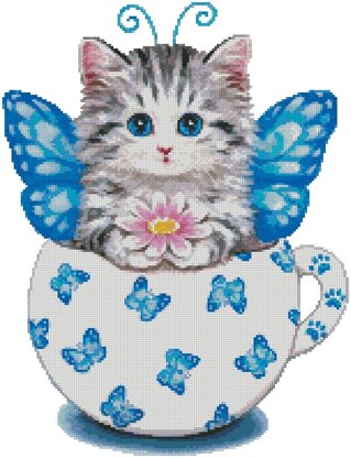 Butterfly Kitty Cup - #12429-KH