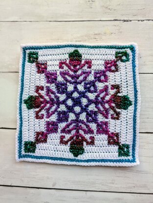 Dusky Meadow Mosaic Square