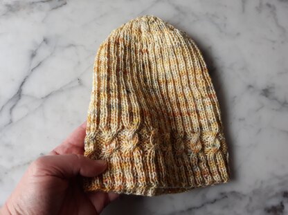 Simple Cable Sock Beanie