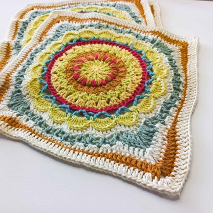 Sunnydays Crochet Blanket  Square