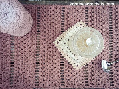 Rustic Table Runner Written Pattern