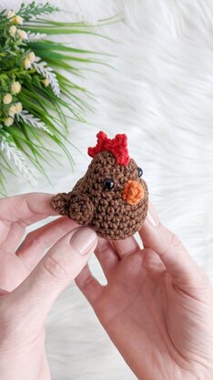 Chicken amigurumi pattern, crochet hen, bird crochet pattern