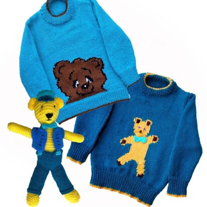 Dancing bear sweaters with Bear toy