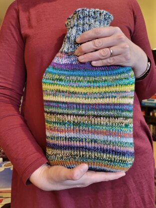 Scrappy Hot Water Bottle Cozy