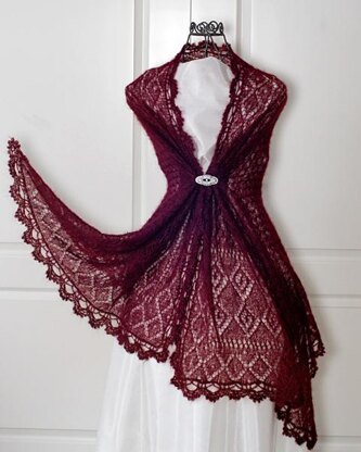 "Victoria" - Rectangle lace shawl