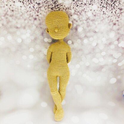 Doll body base, crochet doll, amigurumi doll