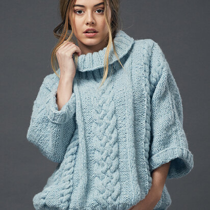 Pheobe Sweater in Rowan Brushed Fleece - Downloadable PDF