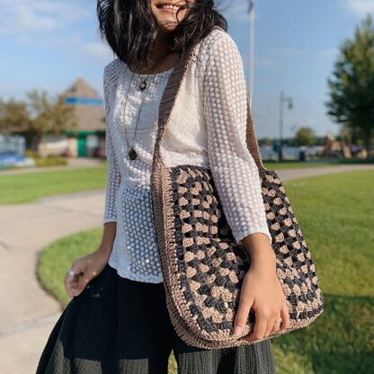 Granny square tote bag