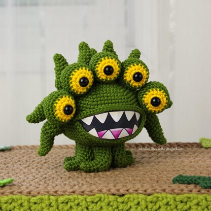 Toxic Bloom – Chibi Monster Amigurumi Pattern (PDF)