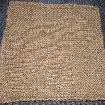 Bear Dishcloth - knitting pattern