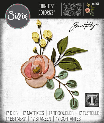 Sizzix Thinlits Die Set 18PK - Bloom Colorize by Tim Holtz