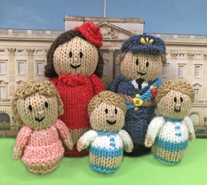 Royal Family Prince Charles, Kate and Kids dolls