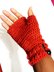Triangle Puff Fingerless Mitts