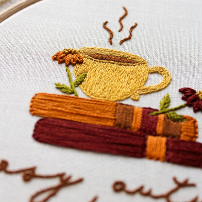 The Cosy Collection - 3 Stunning Beginner Autumnal Embroidery Designs