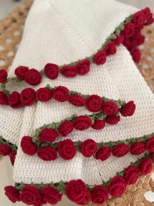 Rose Bouquet Blanket