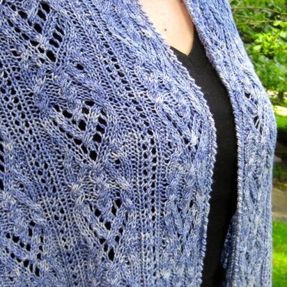 Leith Cable Lace Shawl