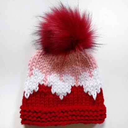 Queen of Hearts Hat - knitting pattern