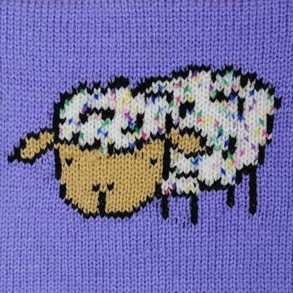 Intarsia - Sheep Chart - Childrens Sweater