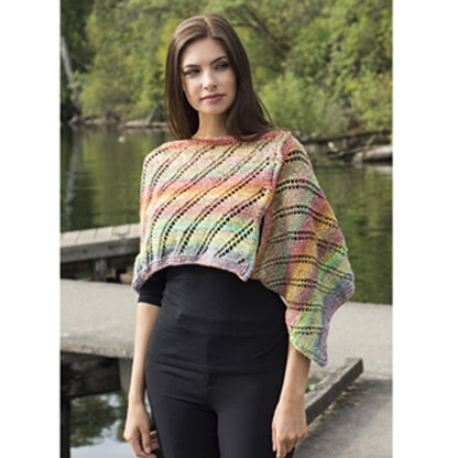 Rainbow Wrap in Cascade 220 Superwash Wave - W689 - Downloadable PDF