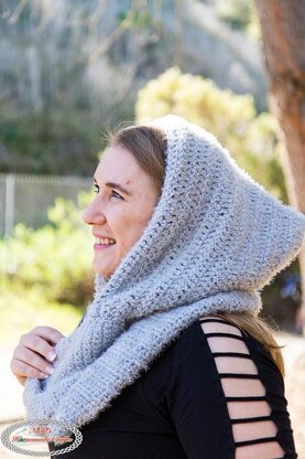 Hooded Infinity Scarf with Pockets