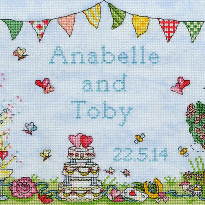 Bothy Threads Wedding Celebration Cross Stitch Kit - 30cm x 23cm