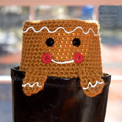 Peeping Gingerbread Boot Cuffs
