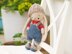 Crochet Pattern Doll clothes - Outfit Cute Little Boy for bunny toy