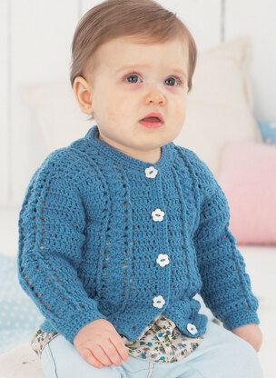 Cardigans in Sirdar Snuggly 4 ply 50g - 1489 - Downloadable PDF