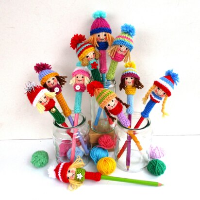 10 Dolly Pencil Toppers