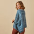 #1335 Benton Cherry -  Poncho Knitting Pattern for Women in Valley Yarns Southampton