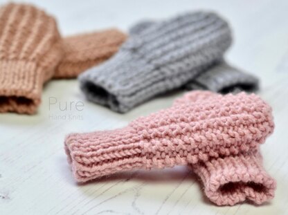 Zeke Simple Baby Mitts