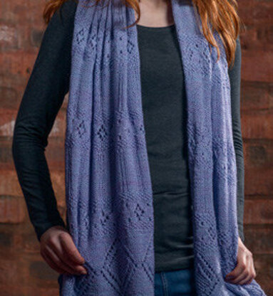 Lace Stole in The Fibre Co. Canopy Fingering - Downloadable PDF