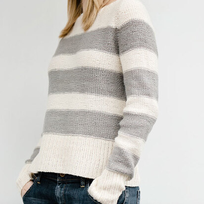 Flore Sweater in Manos del Uruguay Silk Blend Semi-Solid - 2012H