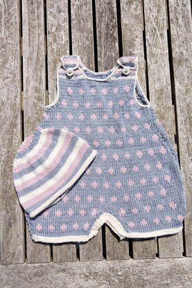 Dotty Romper and Hat