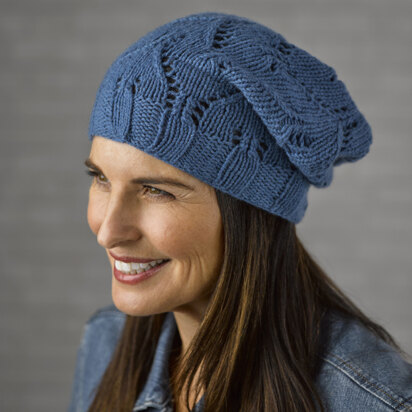 Delphinium Hat in Valley Yarns Brodie - 072 - Downloadable PDF