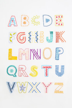 Stitch Alphabet  in DMC - PAT0150 -  Downloadable PDF