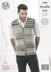 Mens Slipover & Waistcoat in King Cole DK - 4260 - Downloadable PDF