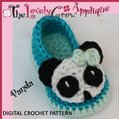 Applique Panda Booties