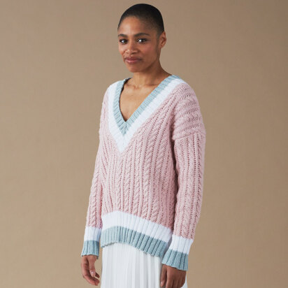 Patsy Jumper - Knitting Pattern For Women in Debbie Bliss Cotton DK