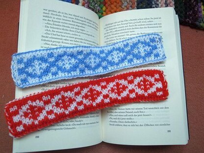 Snow crystal bookmark