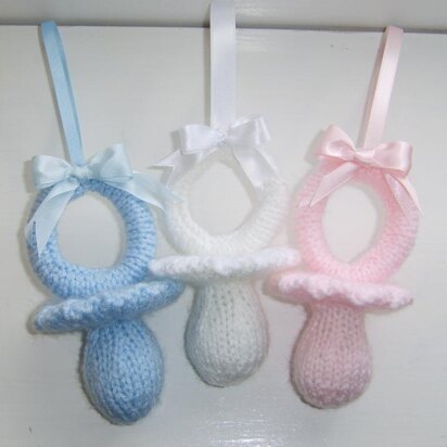 Baby Dummy Decoration - knitting pattern
