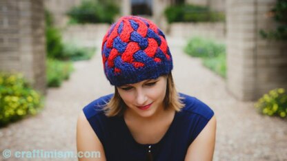 Bulky Braided Knit Hat