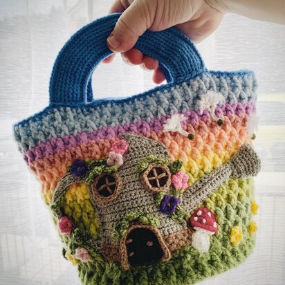 Fairy Garden Crochet Handbag