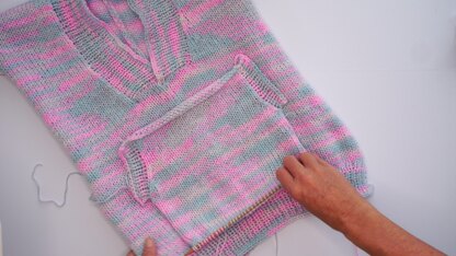 Circular knitting machine Pocket Sweater